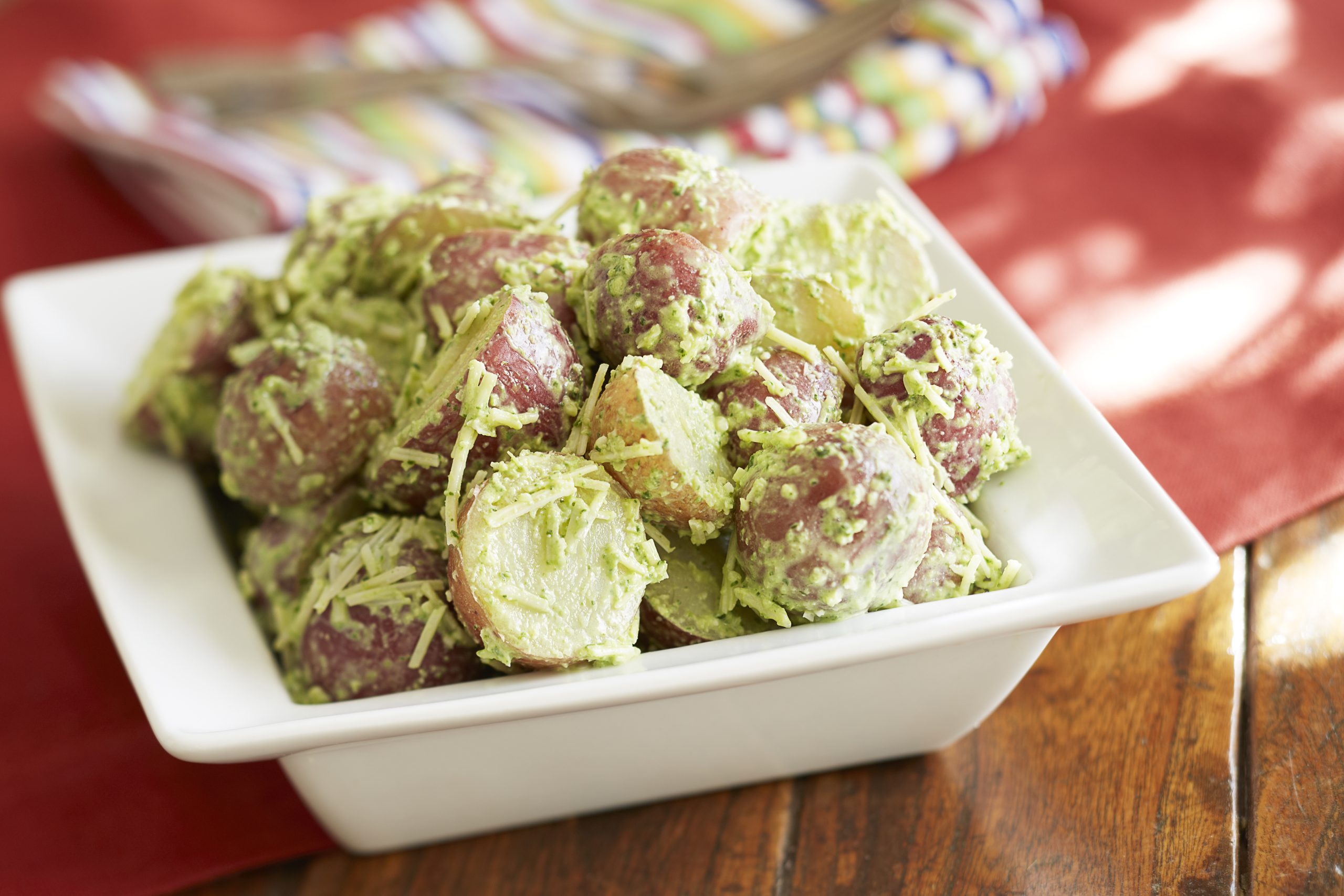 Creamy Pesto Potato Salad | Savory
