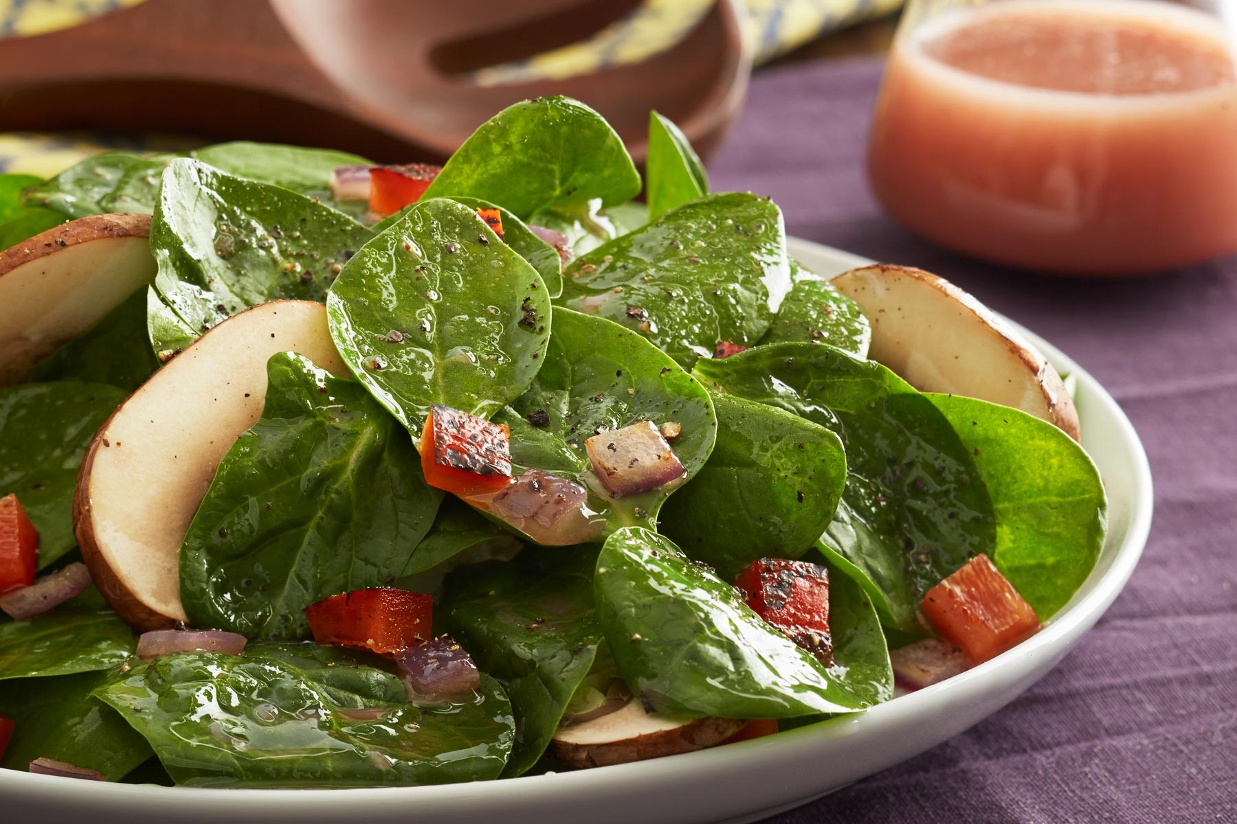 Crispy Spinach Salad | Savory