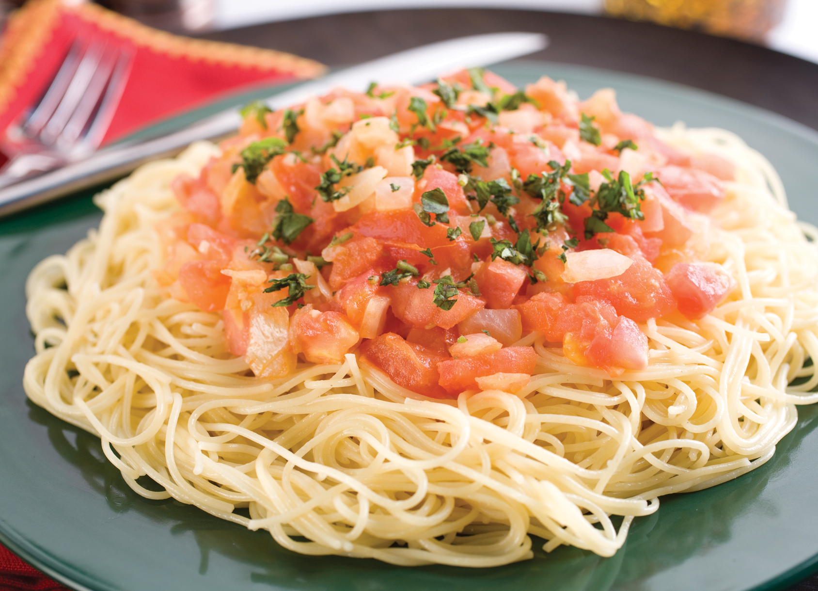 Pasta with Fresh Tomatoes | Savory