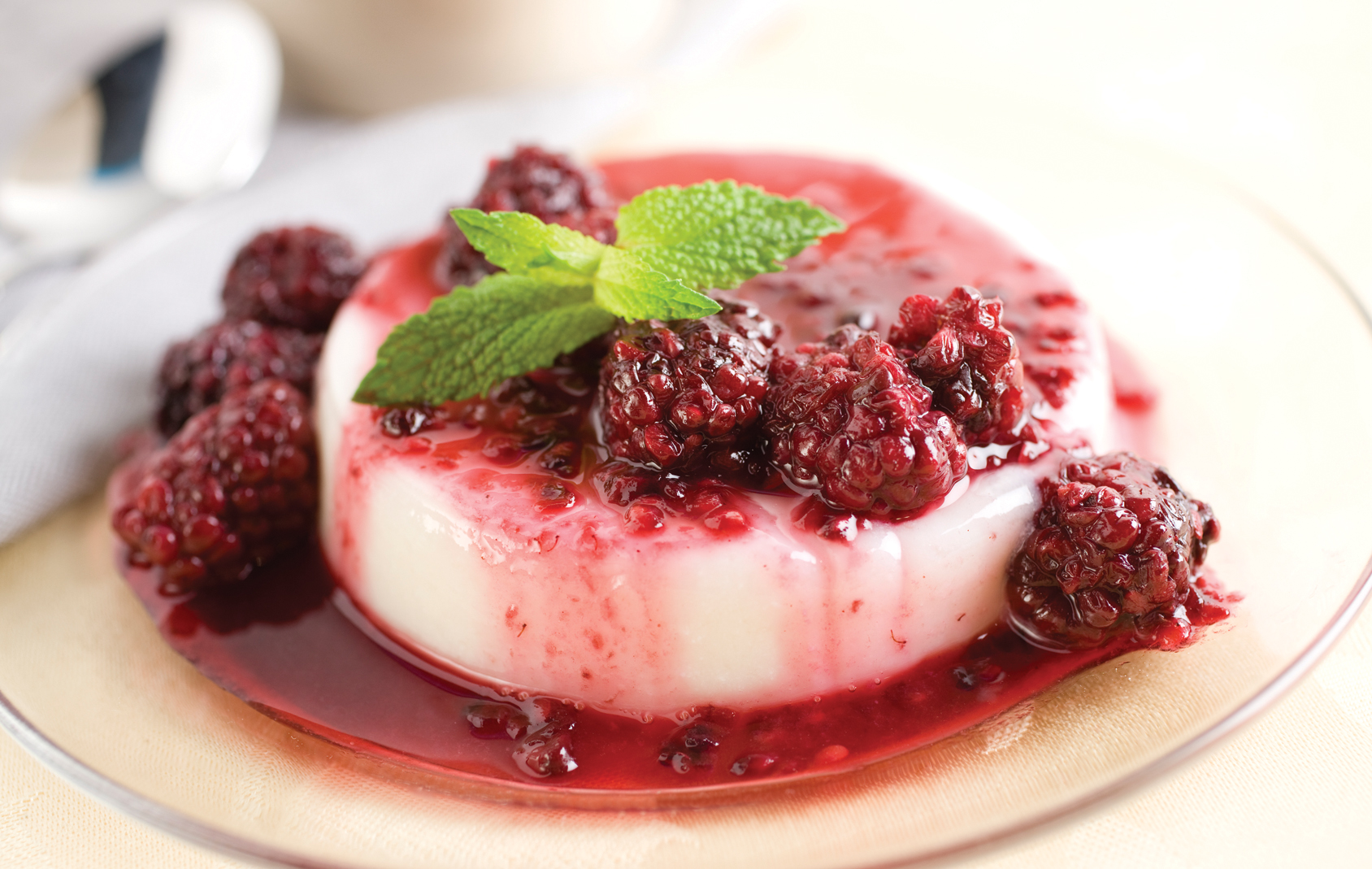 Panna Cotta with Blackberries | Savory