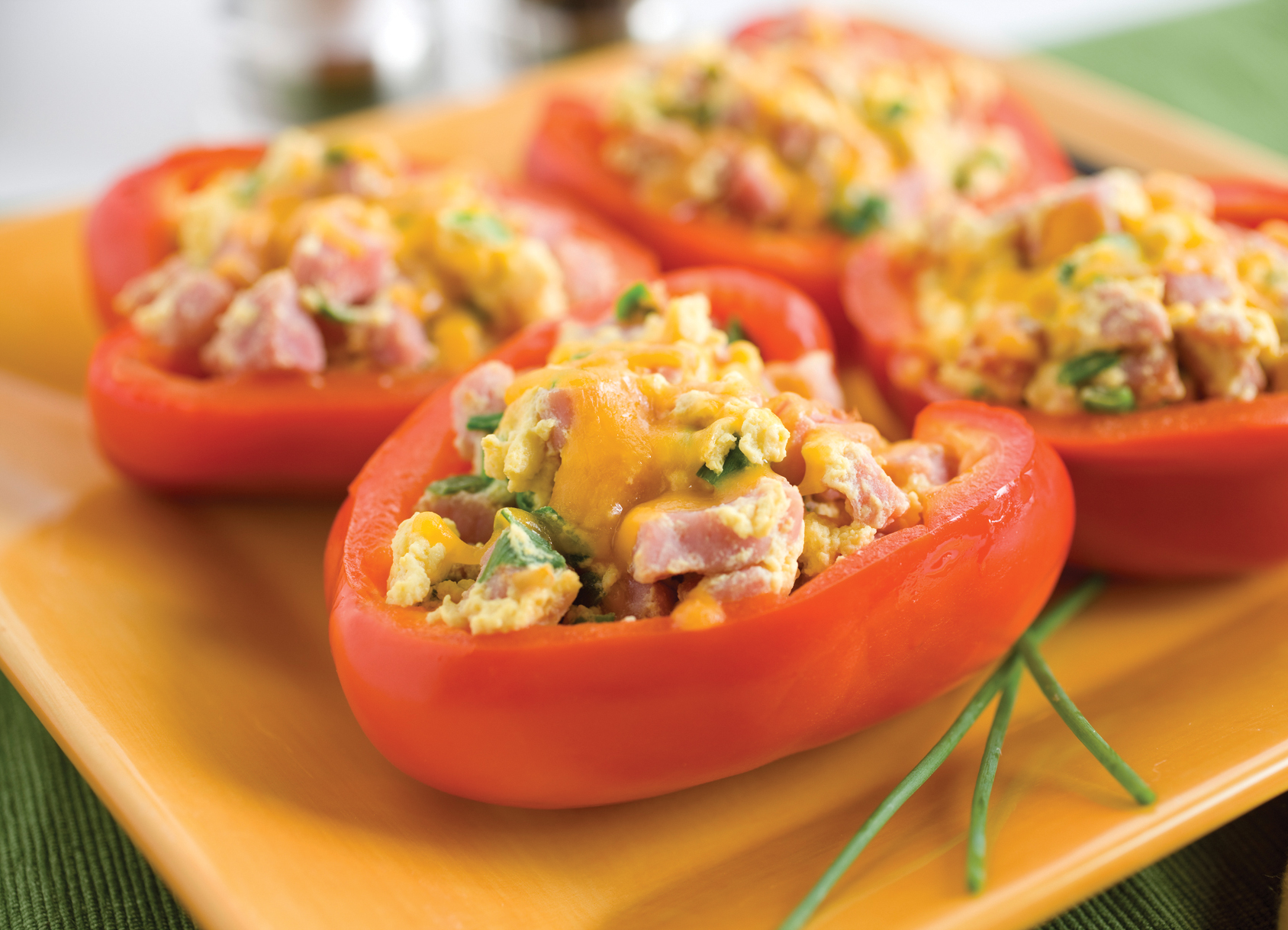 Eggs in Red Pepper Cups | Savory