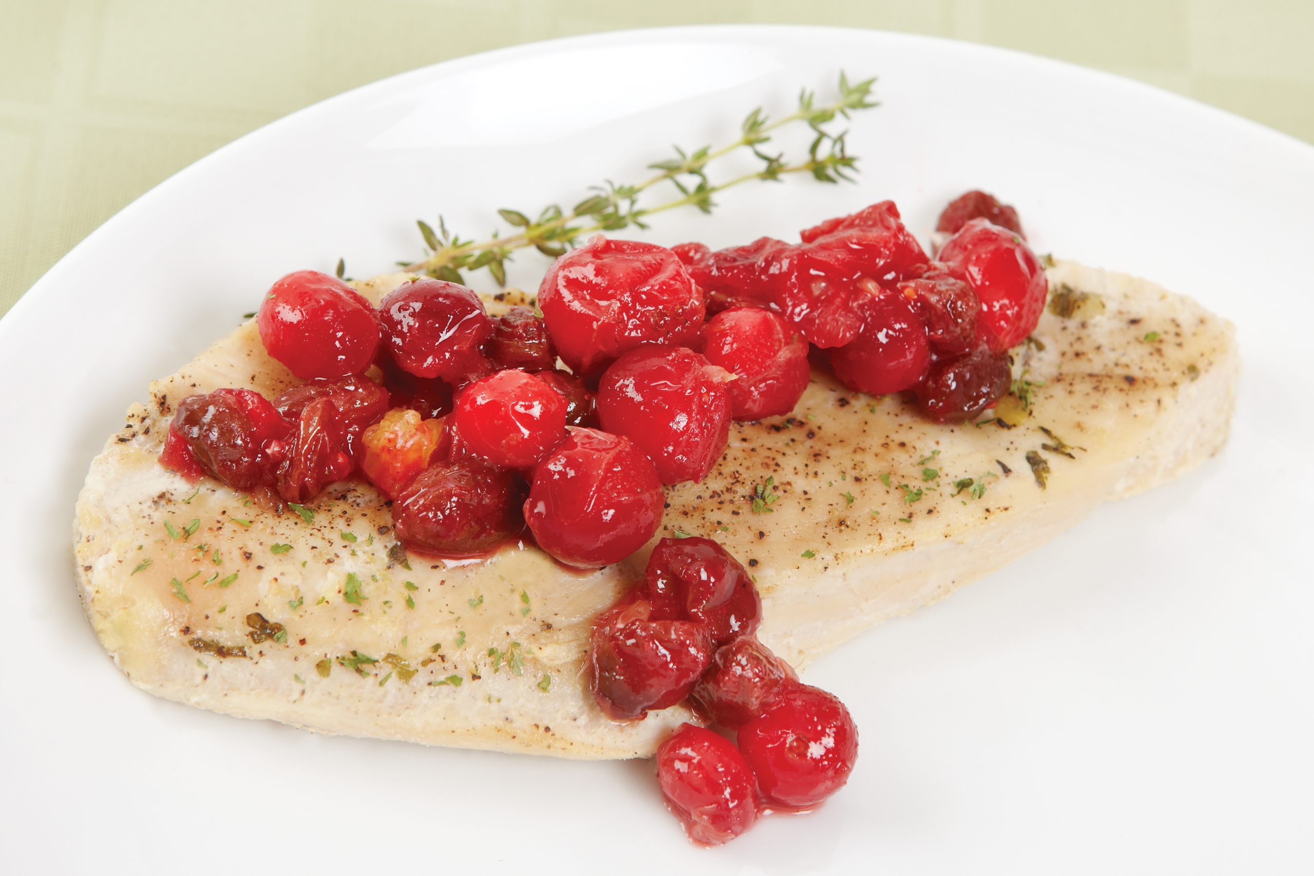 Turkey Breast with Cranberry Chutney | Savory