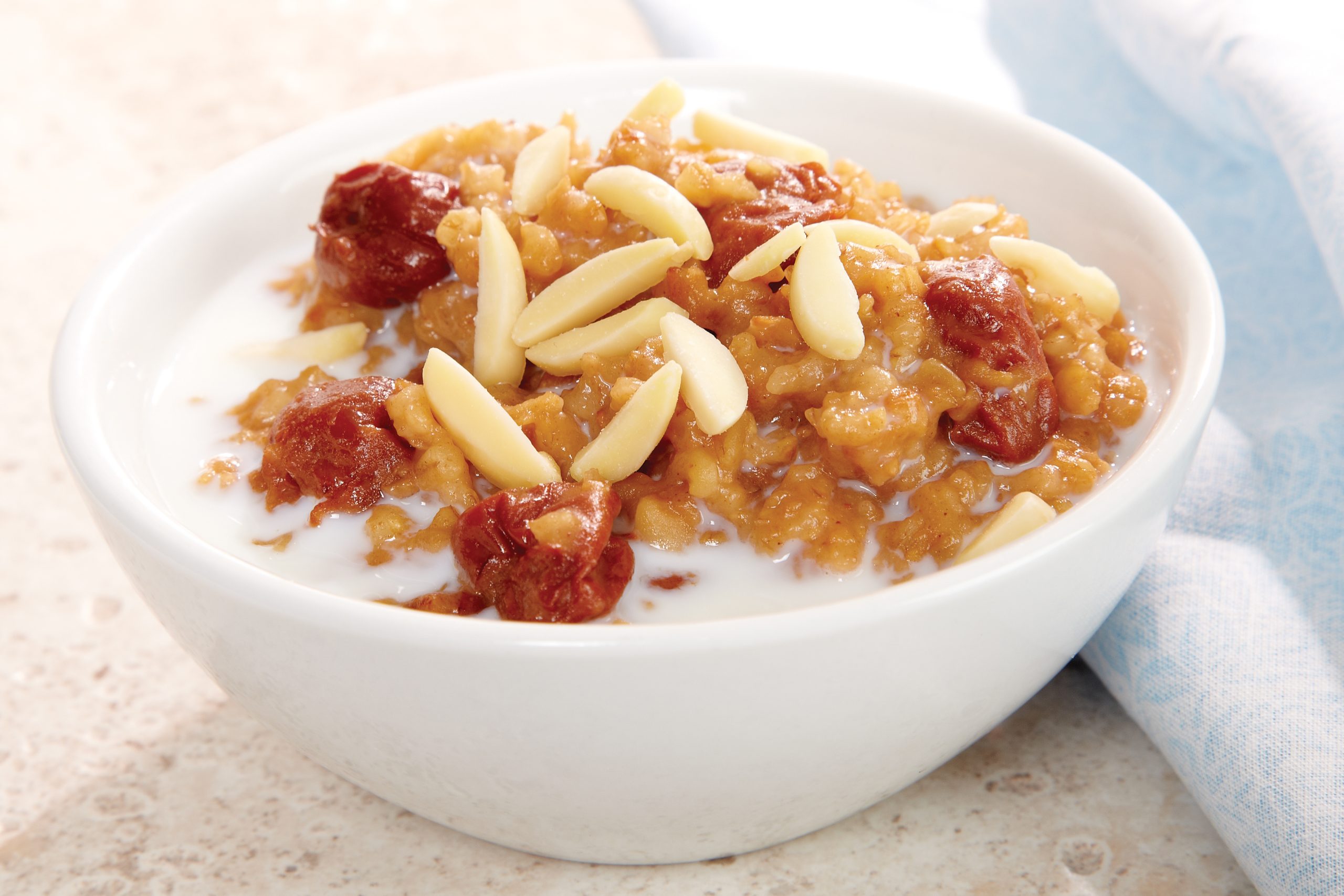 Cherry Almond Slow Cooker Oatmeal | Savory
