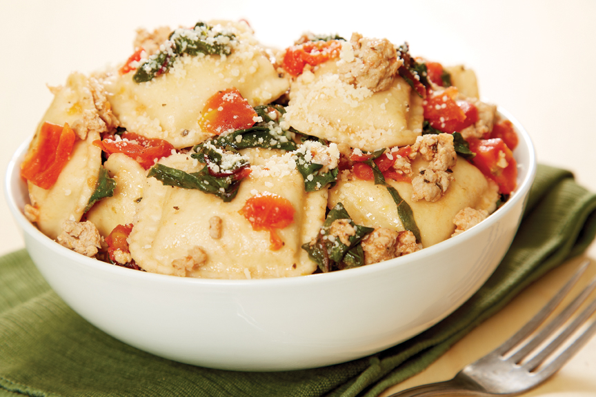 Turkey and Cheese Ravioli | Savory