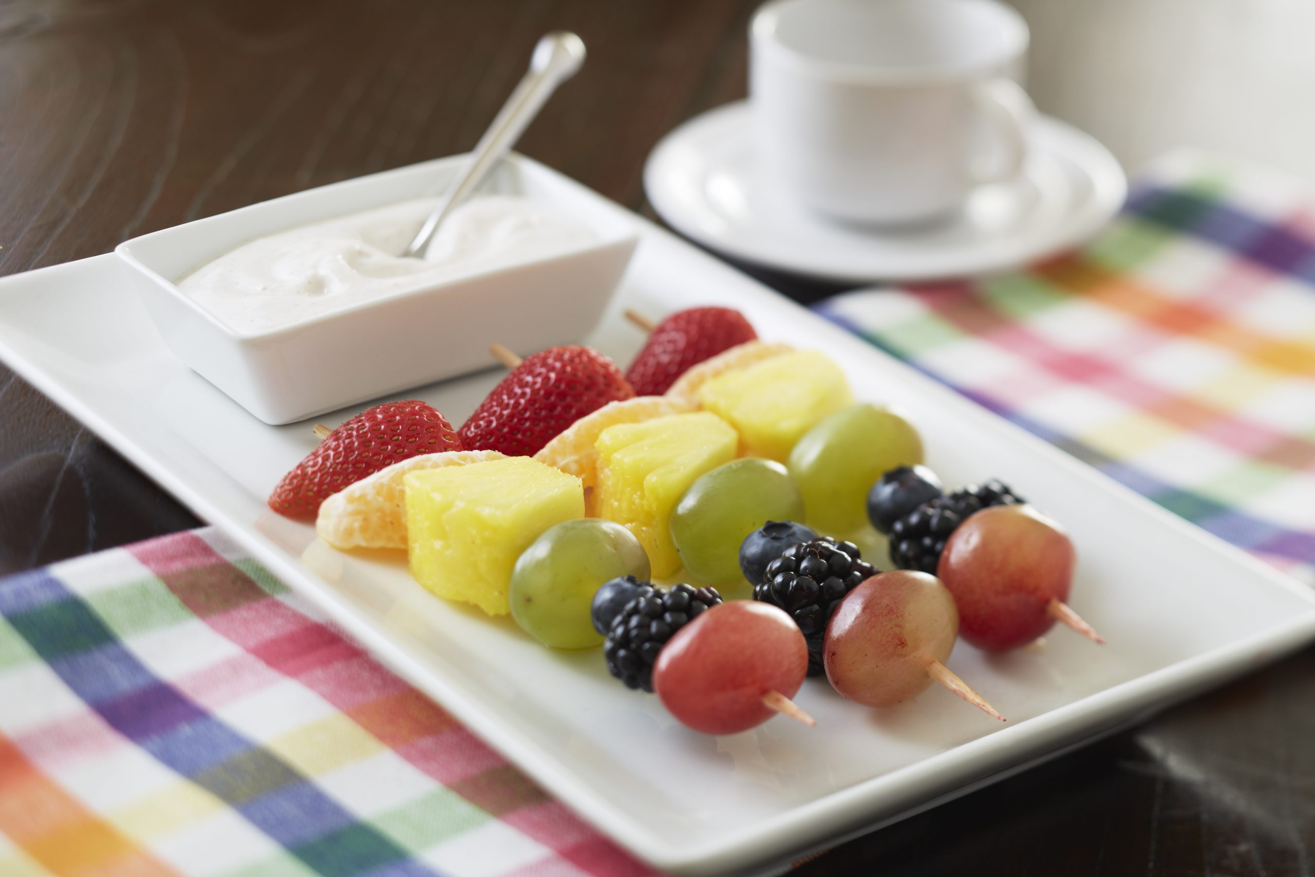 Rainbow Fruit Skewers | Savory