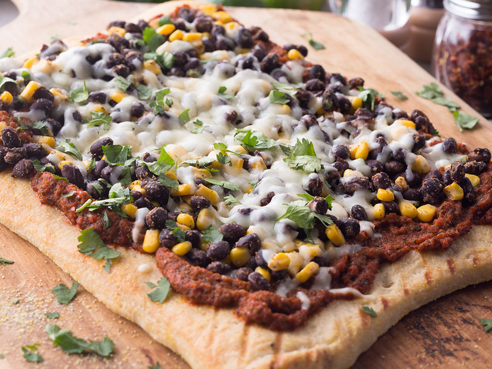 Grilled Southwest Vegetable Pizza | Savory