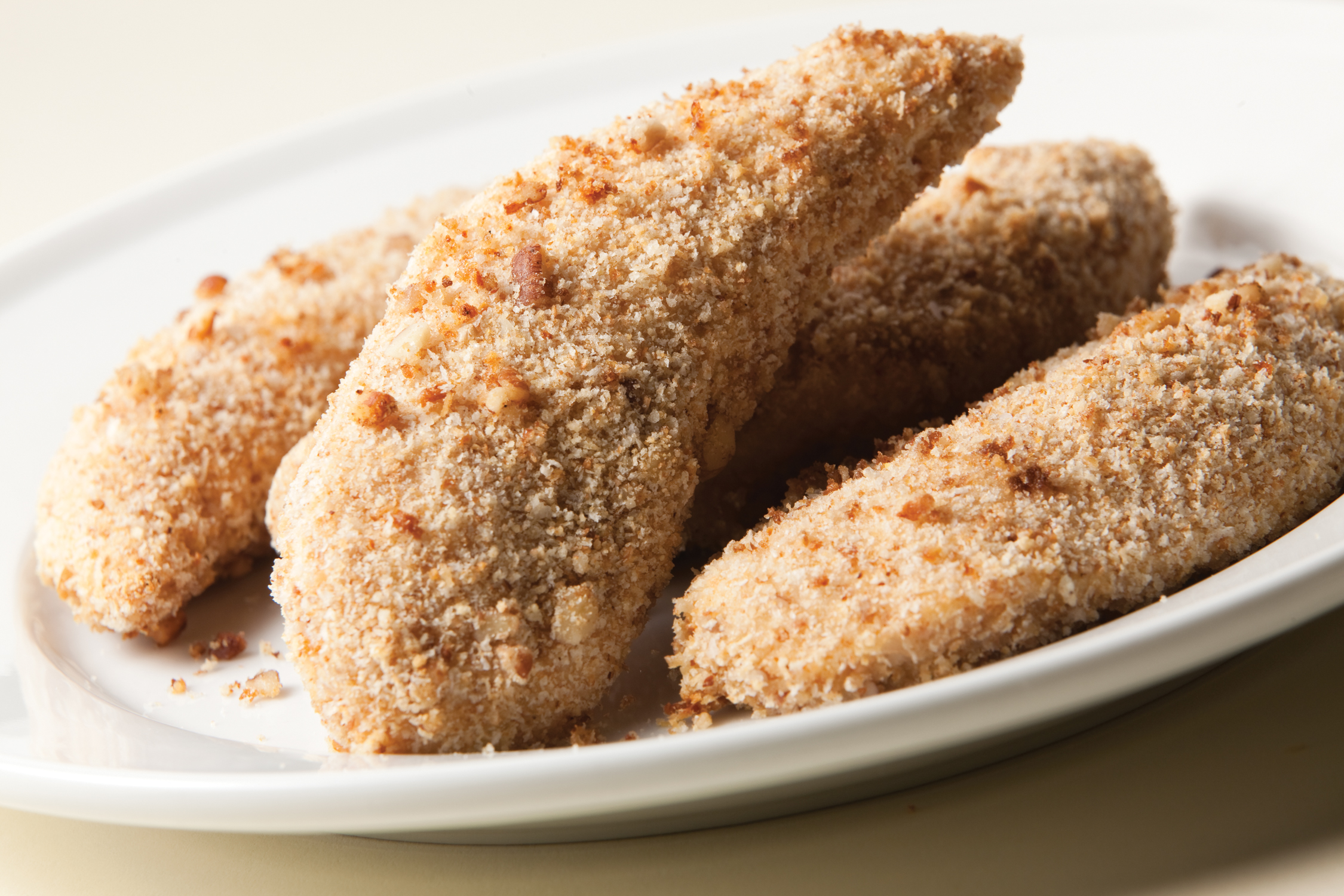 Honey-Pecan Encrusted Chicken Strips | Savory