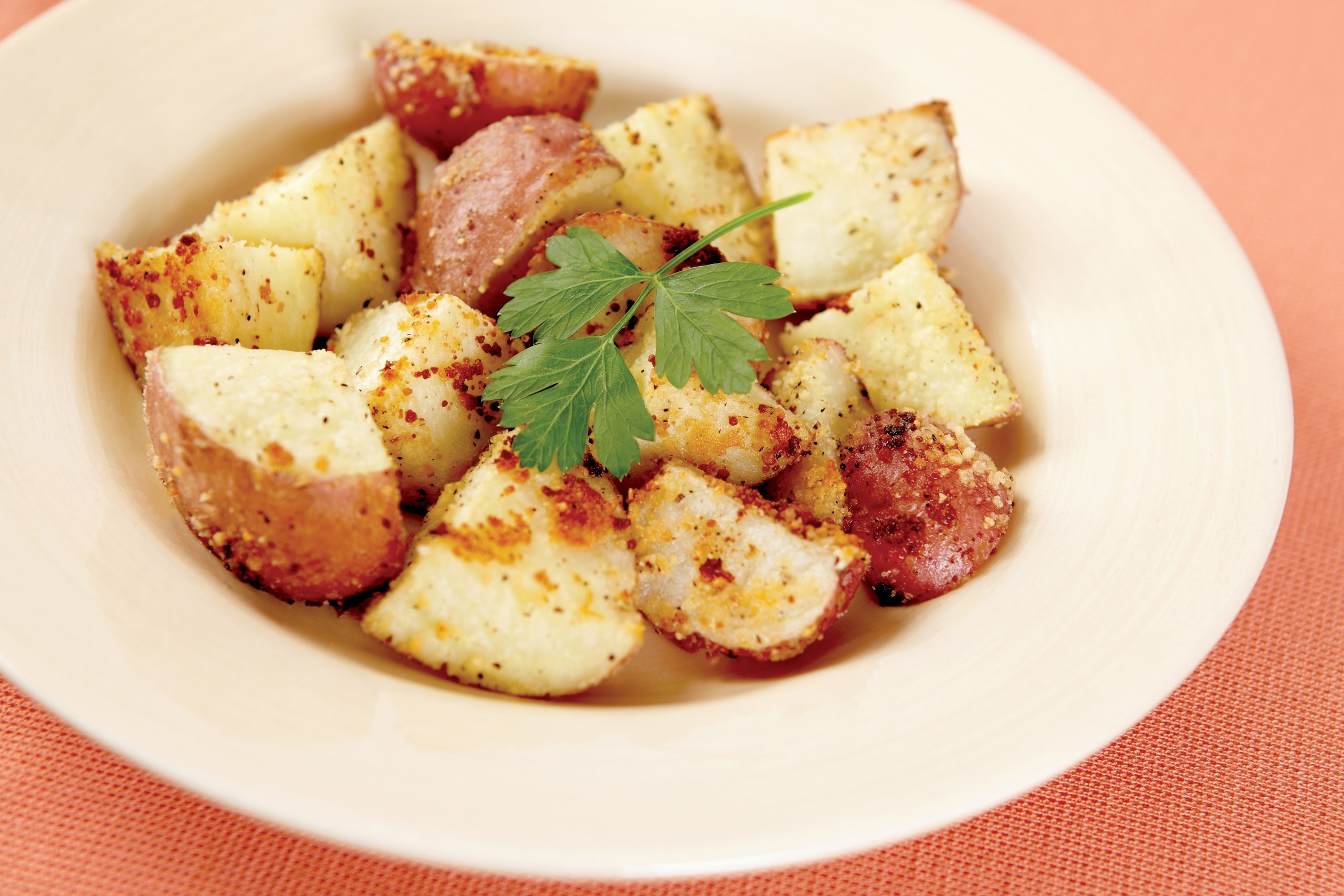 Roasted Parmesan Potatoes | Savory