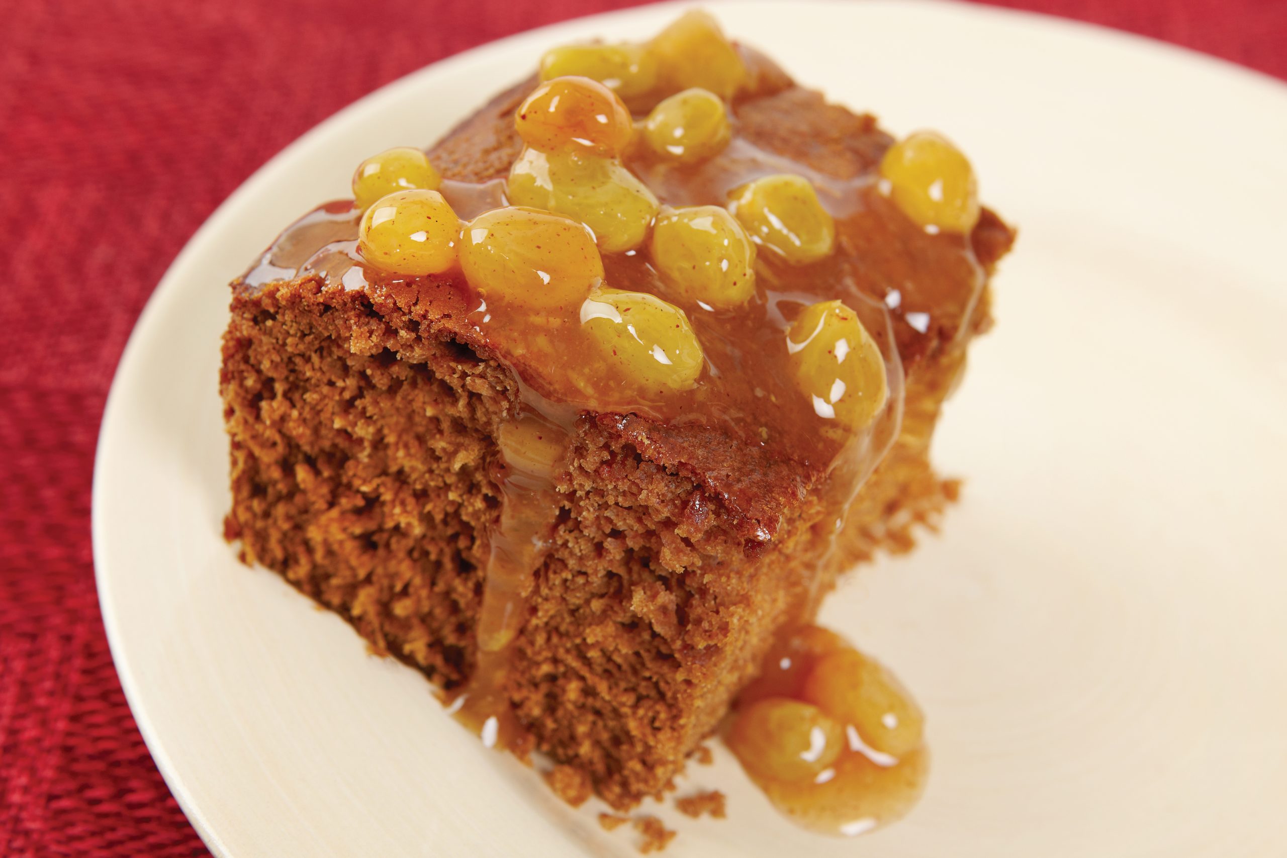 Gingerbread with Golden Raisin Sauce | Savory