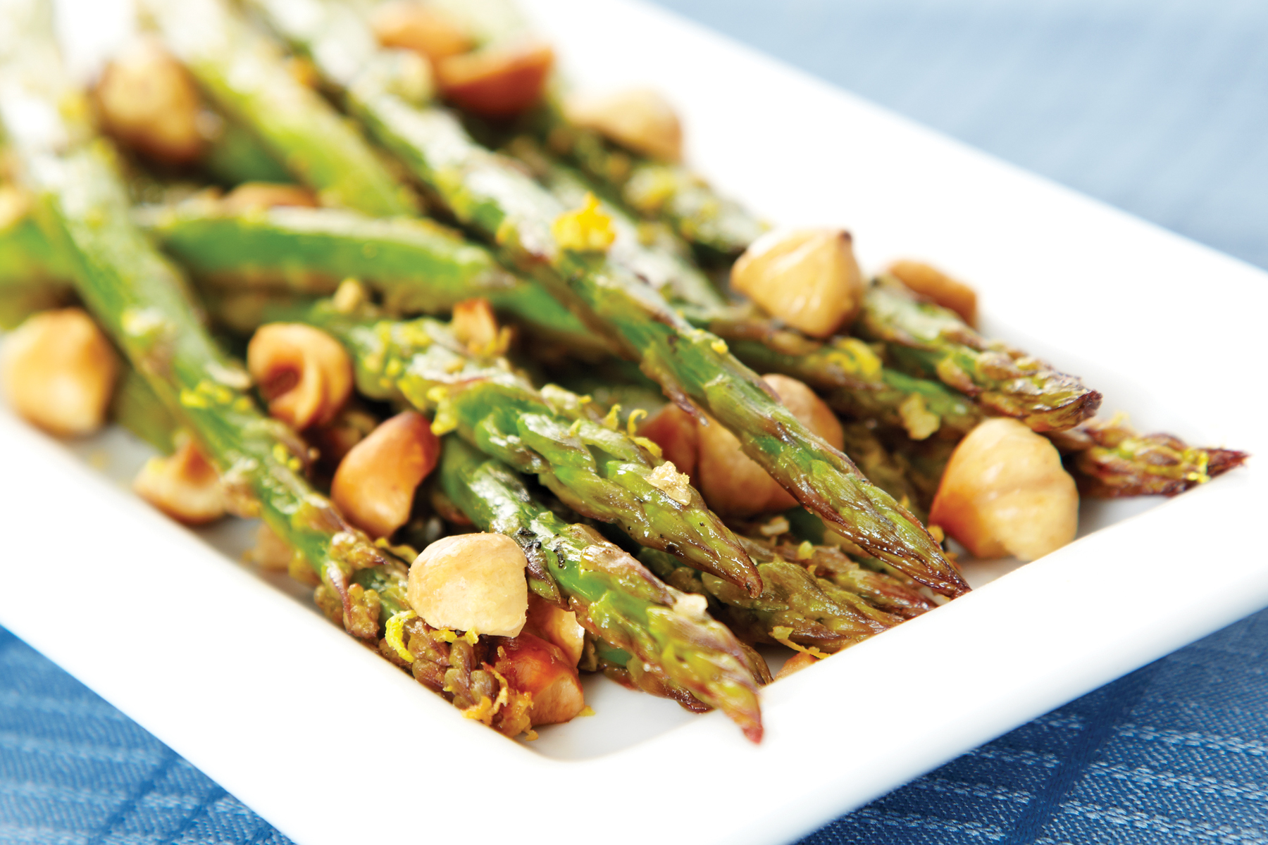 Asparagus with Macadamia Nuts | Savory