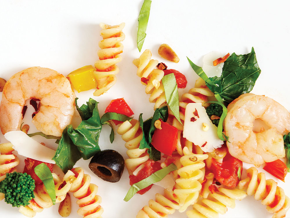 Mediterranean Shrimp & Pasta | Savory