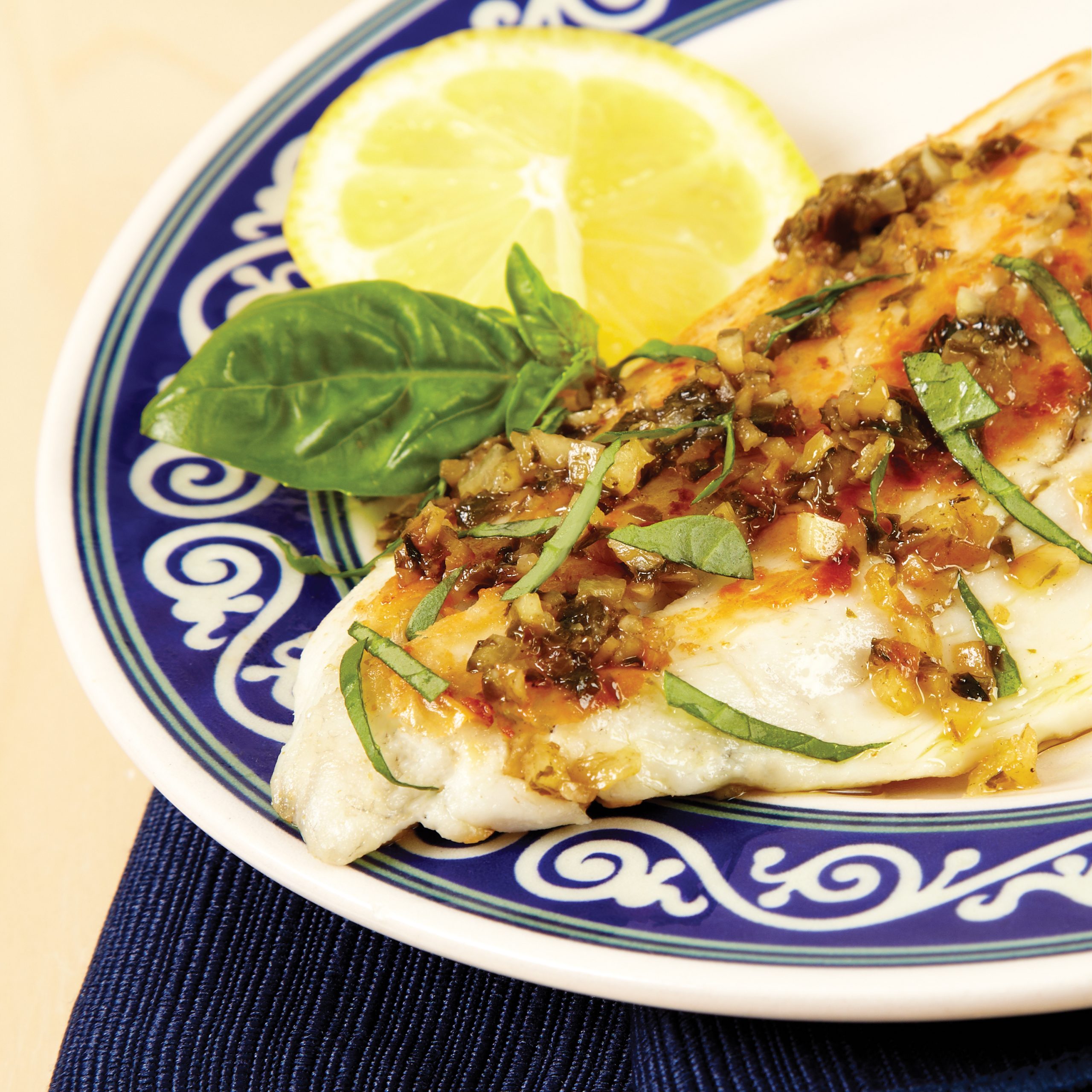 Barramundi with Lemon and Basil | Savory