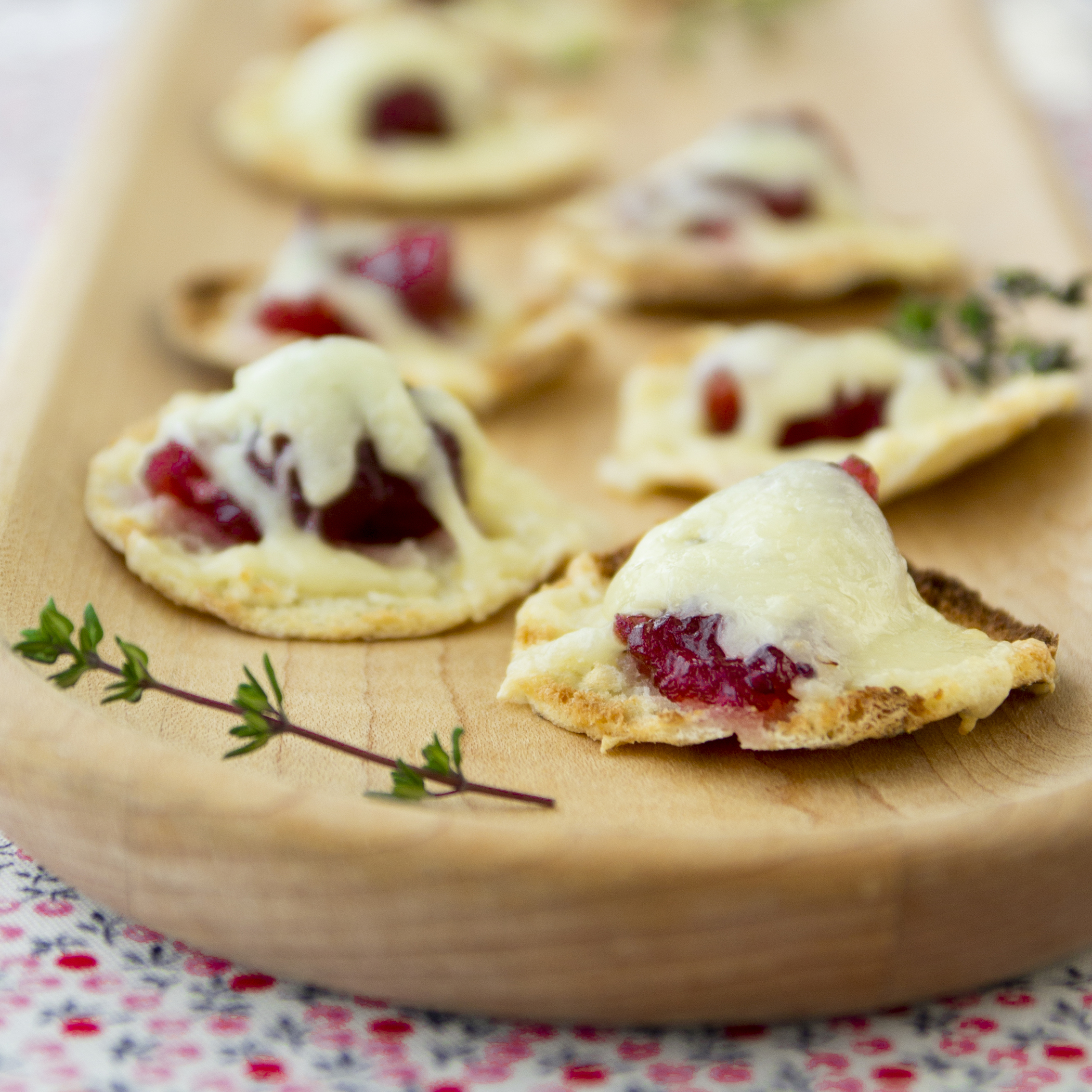 Cranberry Cheddar Pita Bites | Savory