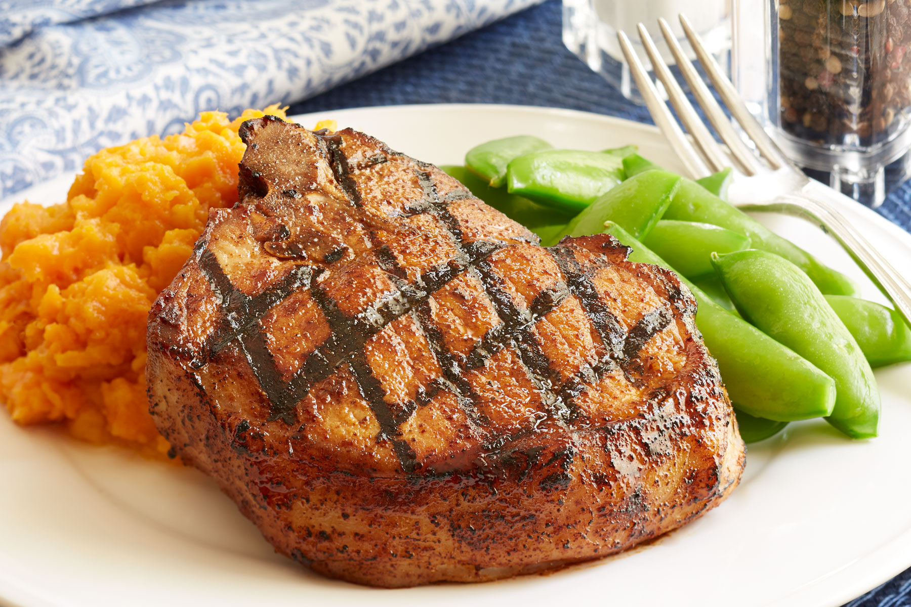 Grilled Spicy Pork Chops | Savory