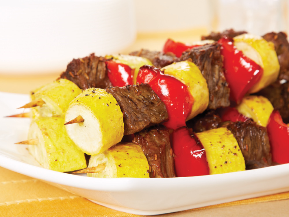 Spicy Sirloin Kabobs | Savory