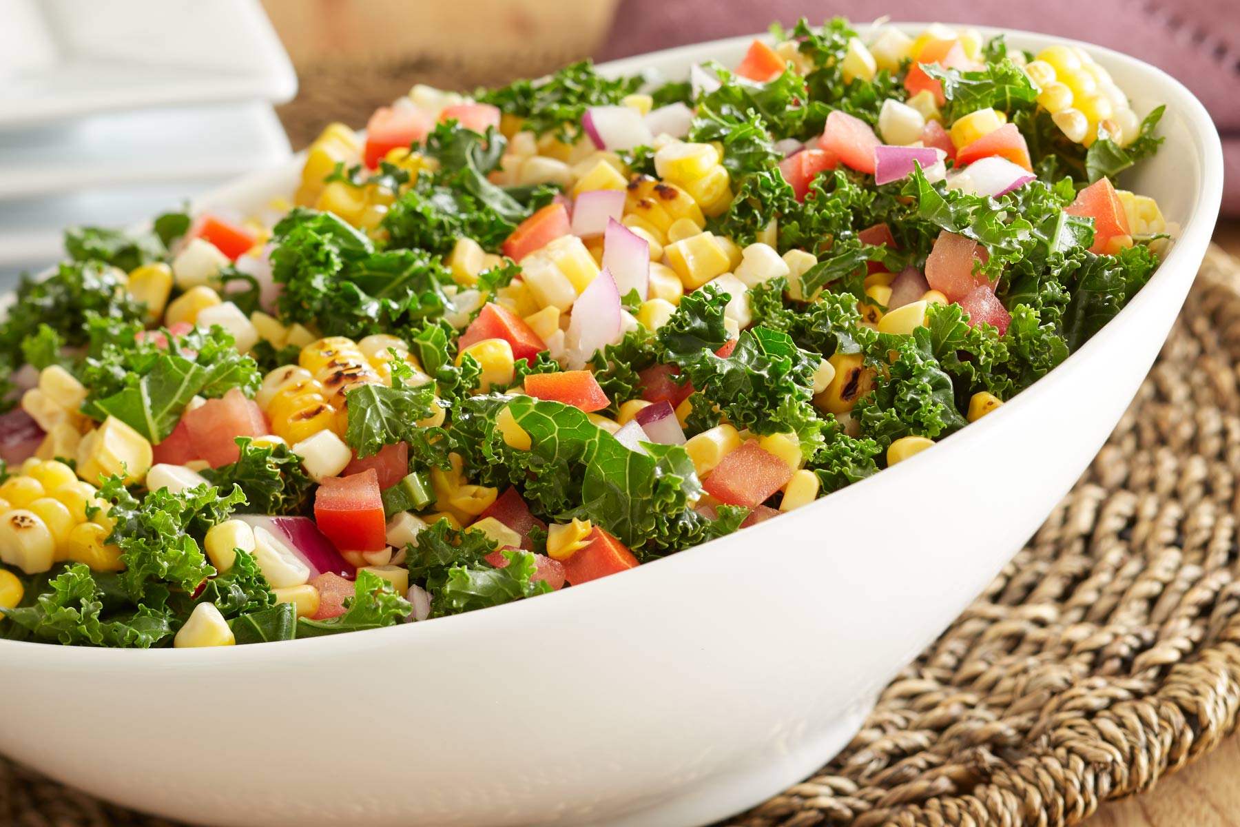 Grilled Corn and Kale Salad | Savory