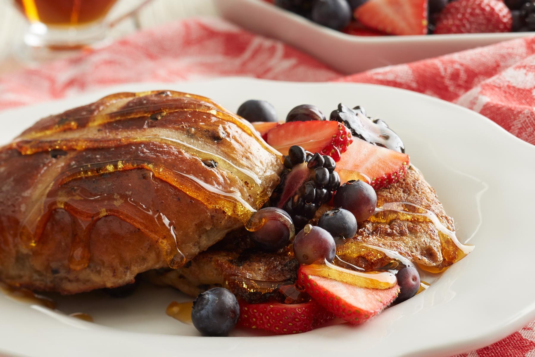 Hot Cross Bun French Toast | Savory