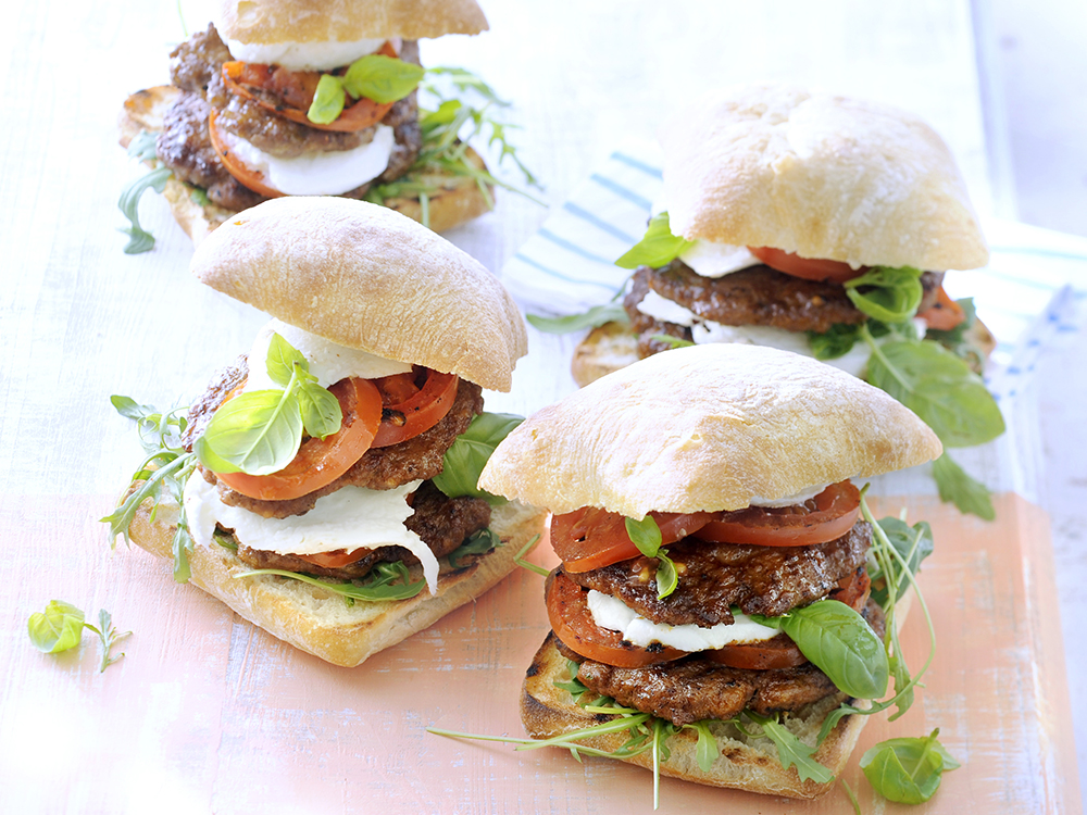 Double Decker Caprese Burger | Savory