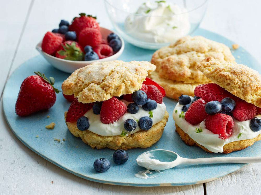 Gluten-Free Mixed Berry Shortcakes | Savory