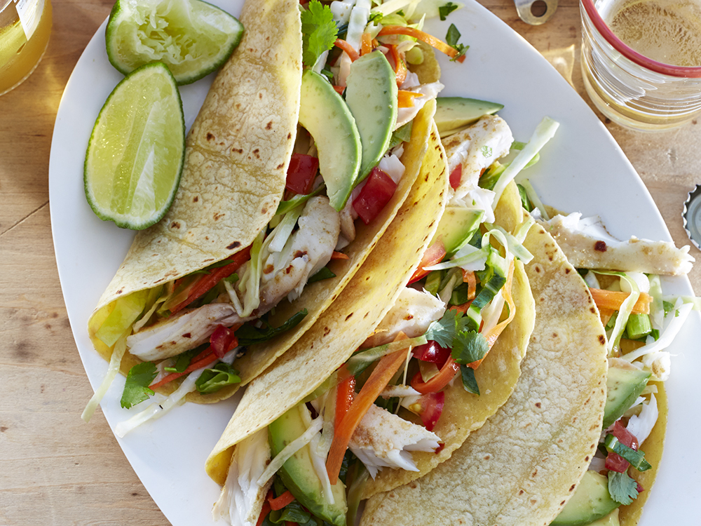 Fish Tacos with Quick Slaw | Savory