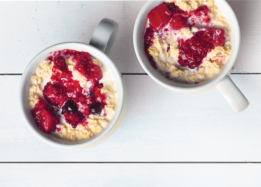 Overnight Oats with Chia Berry Jam | Savory