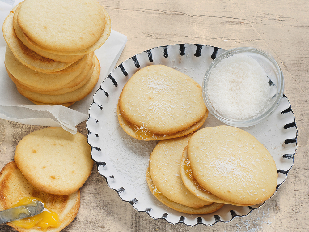 Gluten Free Coconut Whoopie Pies with Lemon Curd | Savory