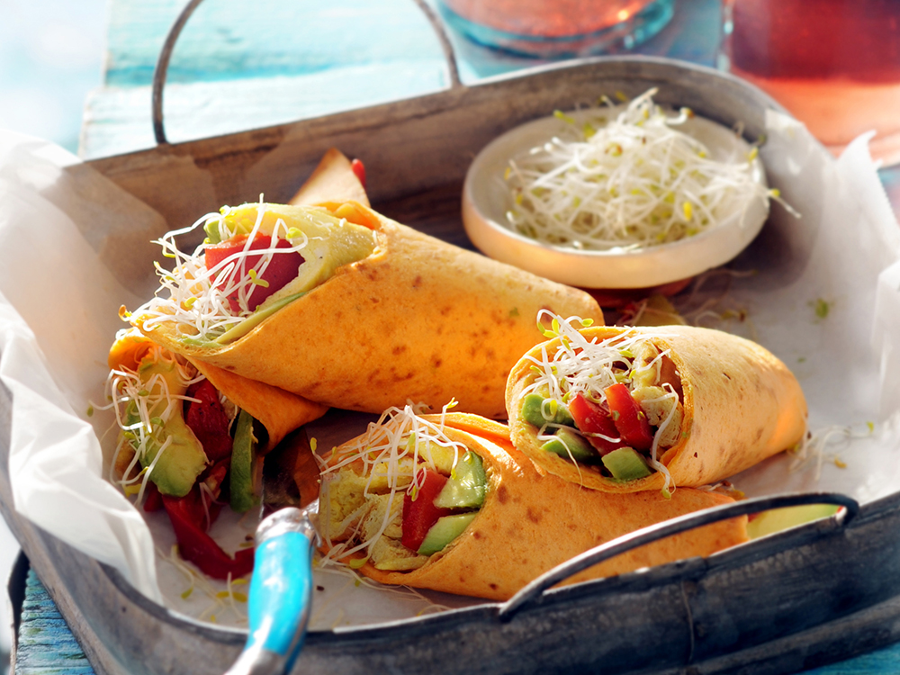 Egg and Avocado Breakfast Wrap | Savory