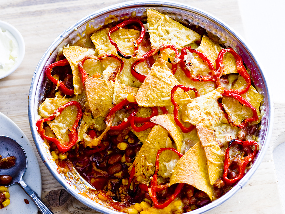 Slow Cooker Chili Casserole | Savory