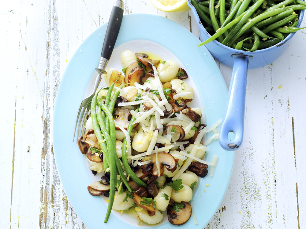 Gnocchi with Mushrooms and Cheese | Savory