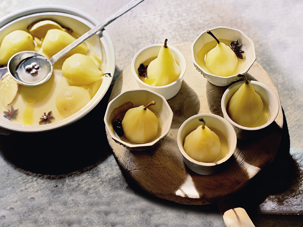 Moscato Poached Pears | Savory