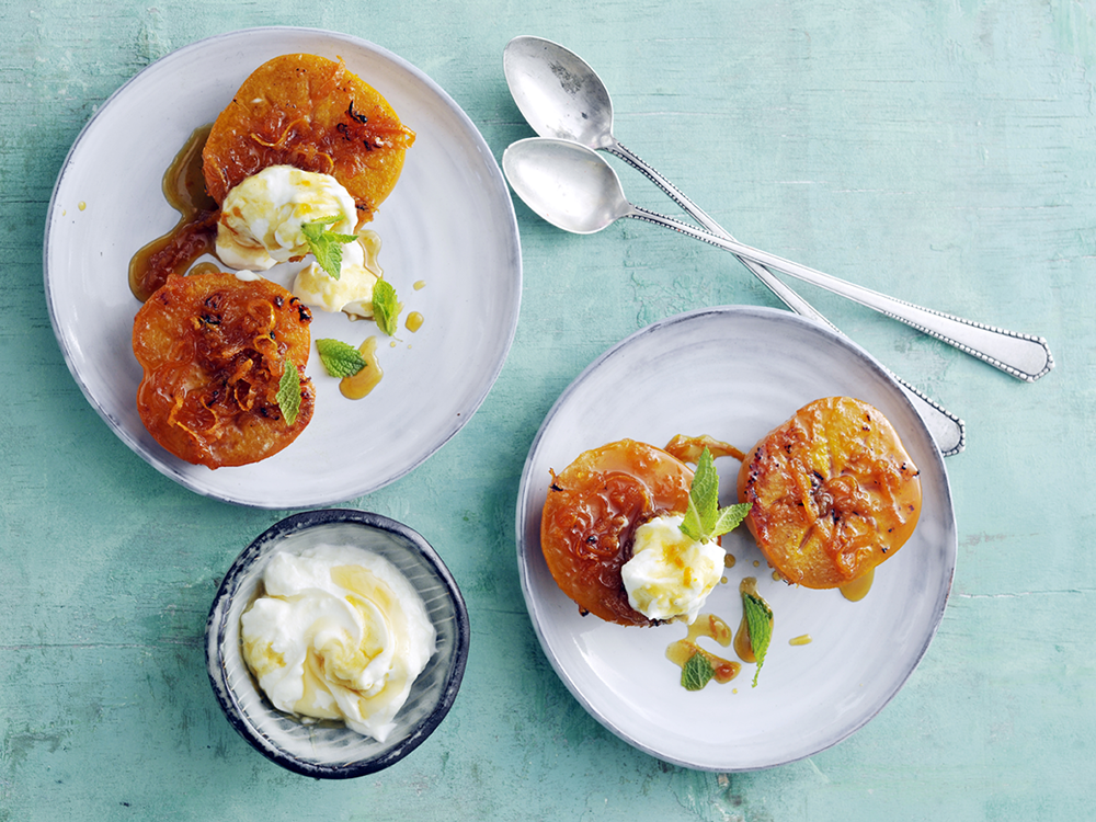 Maple Spiced Roasted Persimmons | Savory