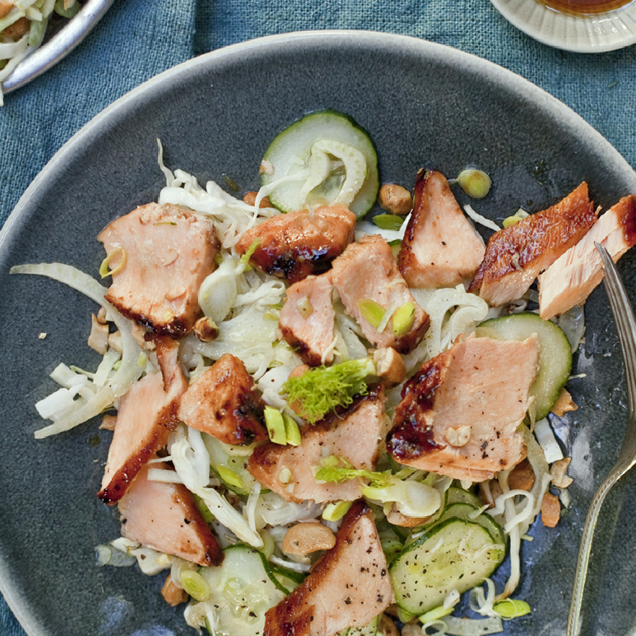 Asian Style Salad with Salmon | Savory