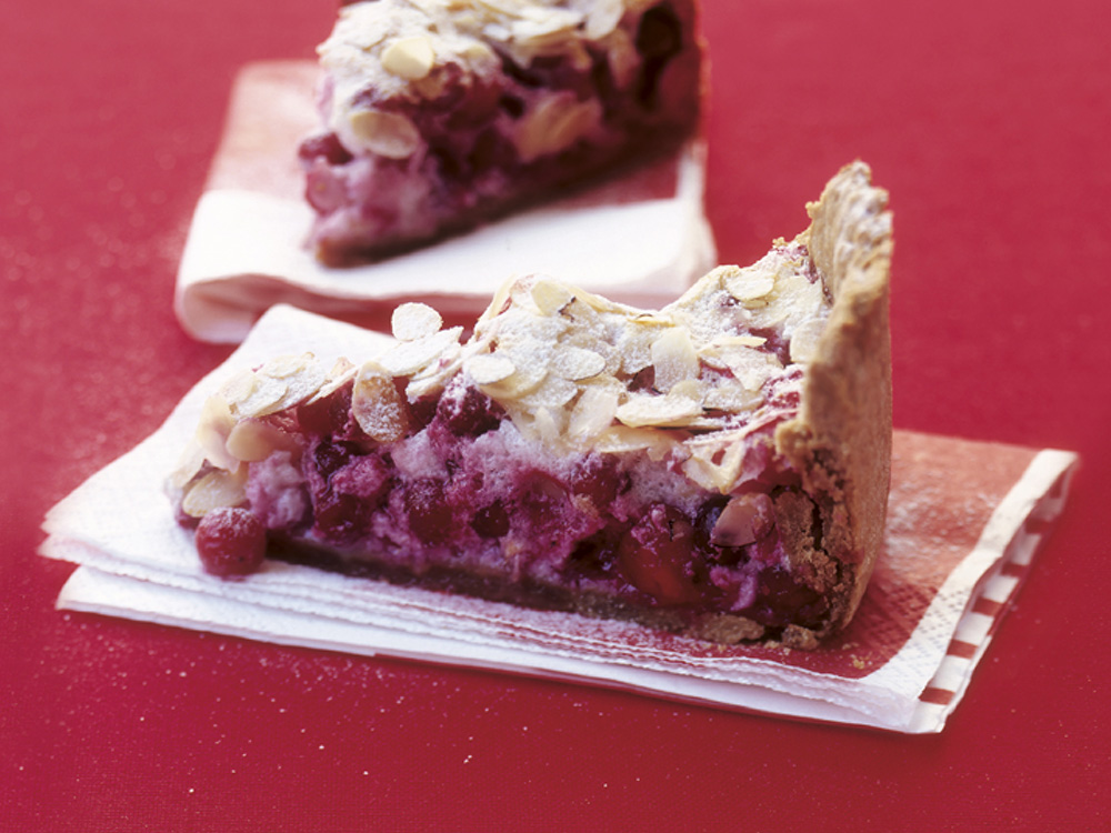 Cranberry Almond Meringue Tart | Savory