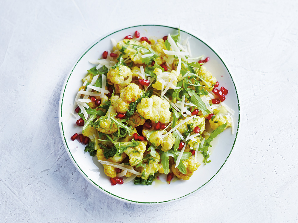 Cauliflower with Arugula and Pomegranate | Savory