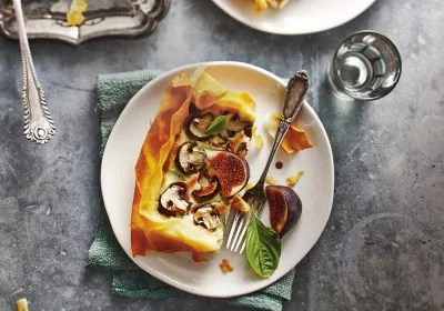 Fig and Blue Cheese Phyllo Quiche