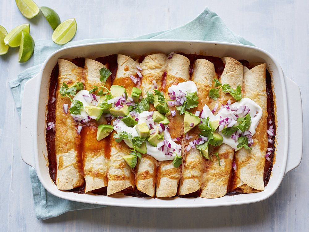 Fresh Cheesy Turkey Enchiladas | Savory