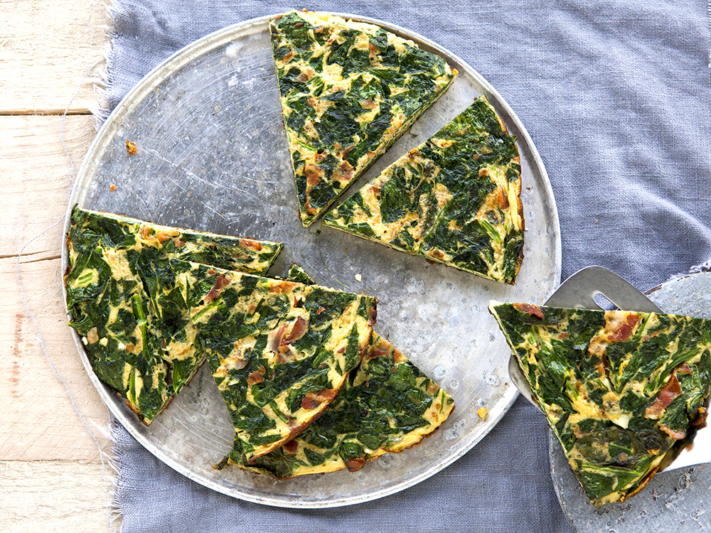 Bacon and Spinach Frittata | Savory