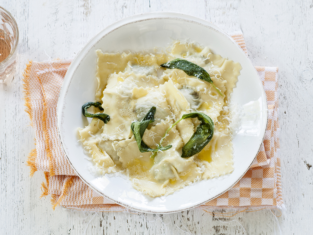 Ravioli with Sage and Parmesan | Savory