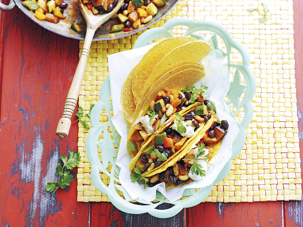 Vegetarian Chili Tacos | Savory
