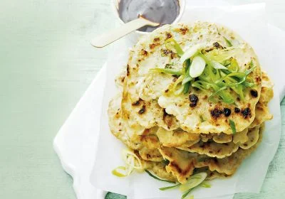 Green Onion Pancakes with Hoisin Dipping Sauce