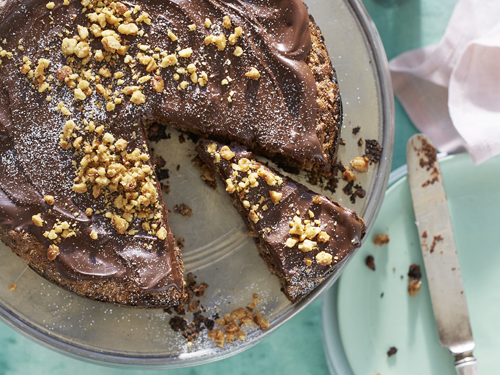 Flourless Orange-Date Cake with Chocolate Glaze | Savory