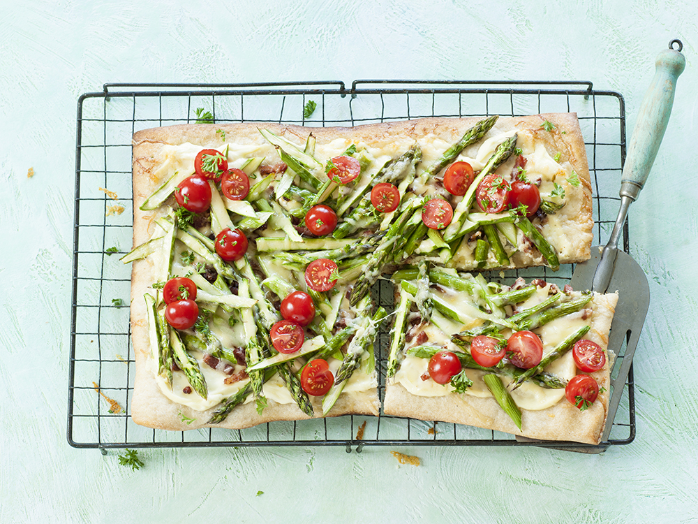 Asparagus, Bacon and Tomato Tart | Savory