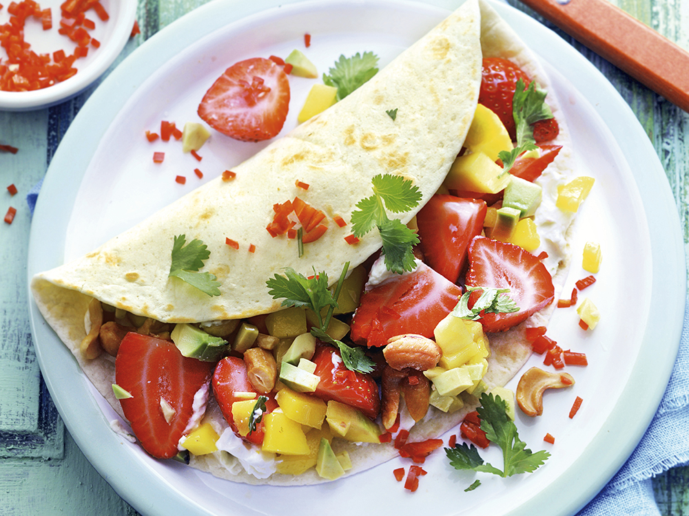 Avocado-Strawberry Wrap | Savory
