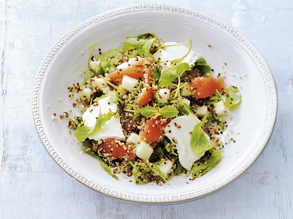 Quinoa with Grapefruit, Pear and Goat Cheese | Savory