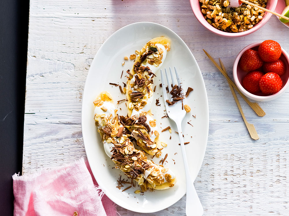 Breakfast Banana Split | Savory