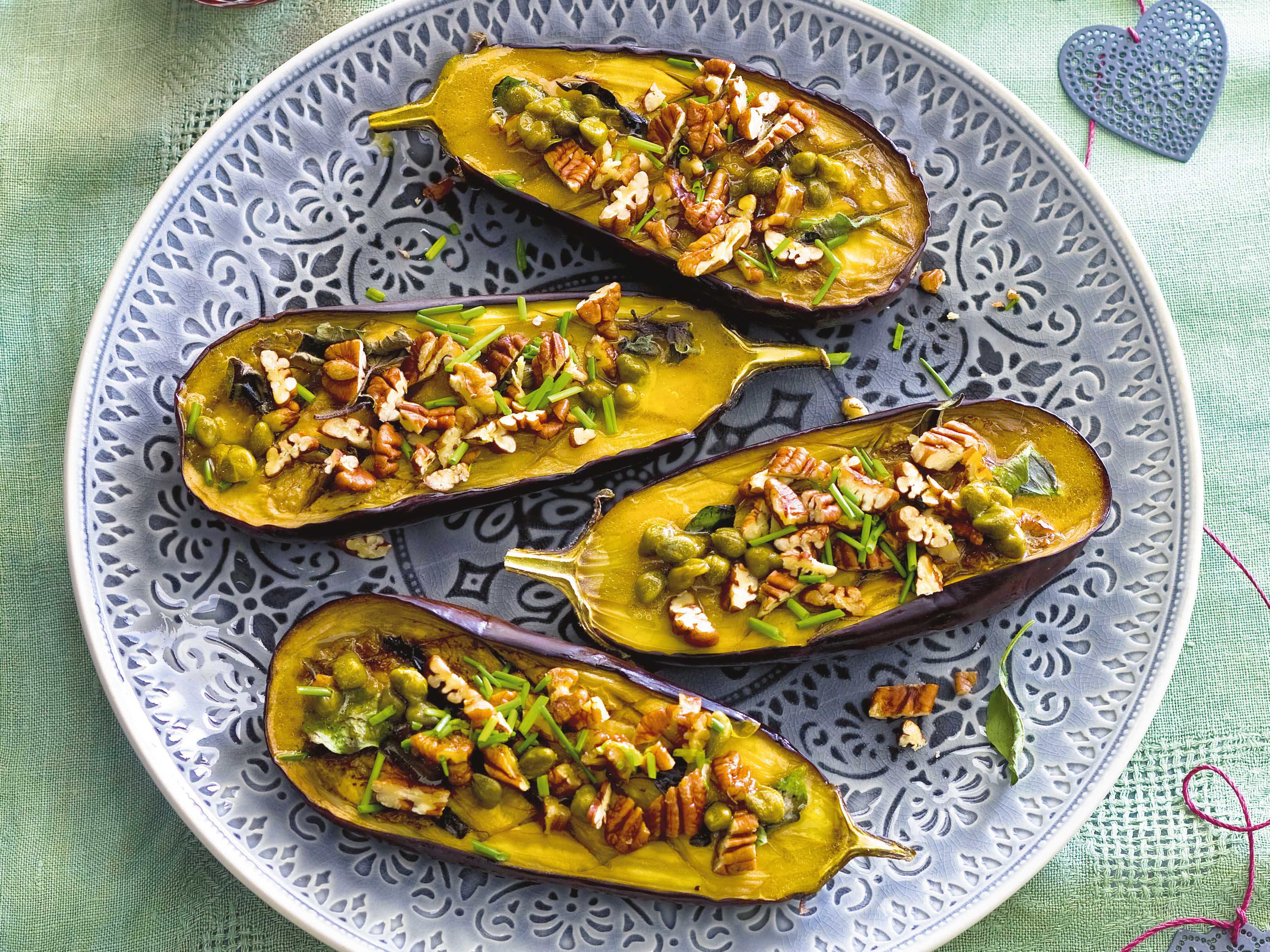 Roasted Eggplant with Orange Juice Dressing Savory