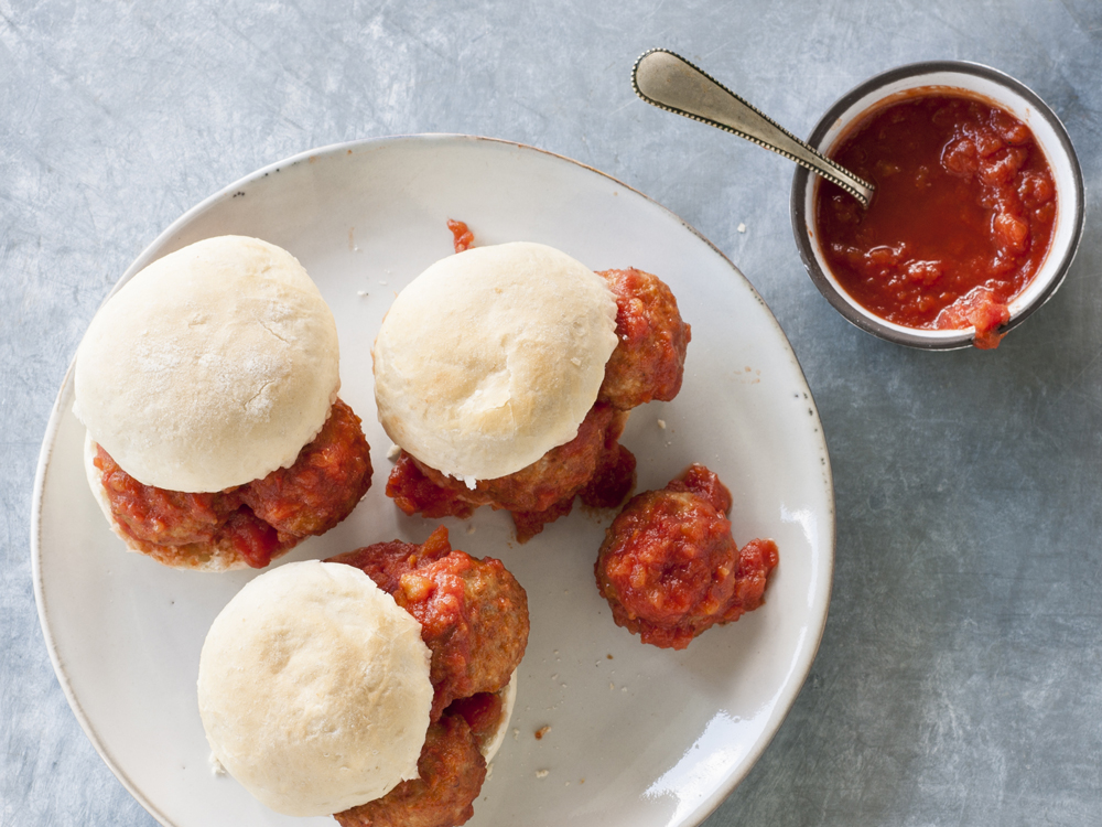 Sweet Chipotle Meatball Sliders | Savory