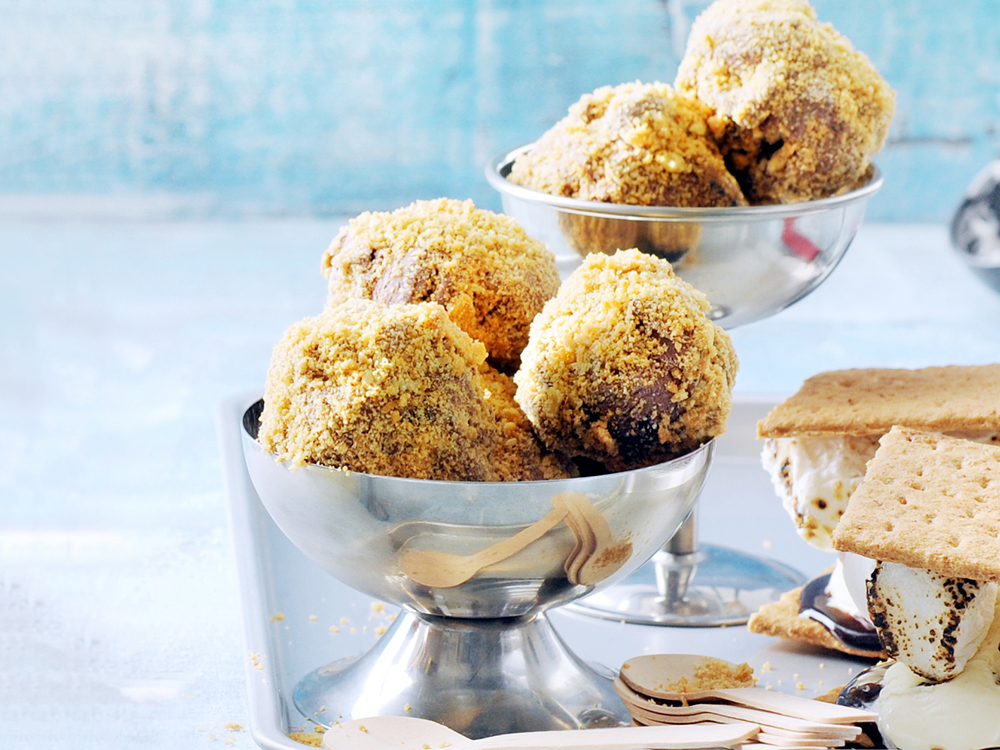 Peanut Butter and Chocolate Ice Cream Truffles | Savory