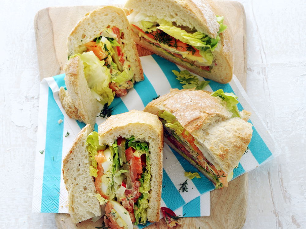 Stuffed Sourdough Picnic Loaf | Savory