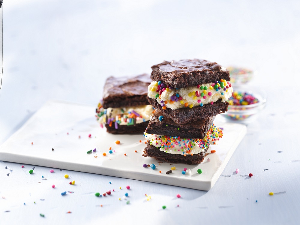 Brownie Ice Cream Sandwiches | Savory